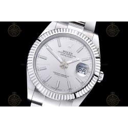 Datejust 41mm 904L SS/Flt/Oys Silver/Stk EWE A3235