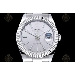 Datejust 41mm 904L SS/Flt/Oys Silver/Stk EWE A3235