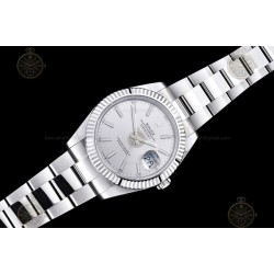 Datejust 41mm 904L SS/Flt/Oys Silver/Stk EWE A3235