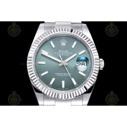 Datejust 41mm 904L SS/Flt/Oys Green/Stk EWE A3235