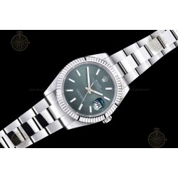 Datejust 41mm 904L SS/Flt/Oys Green/Stk EWE A3235