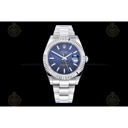 Datejust 41mm 904L SS/Flt/Oys Blue/Stk EWE A3235