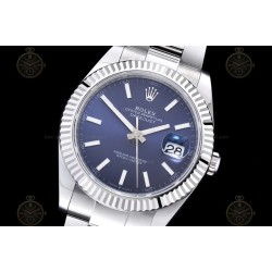 Datejust 41mm 904L SS/Flt/Oys Blue/Stk EWE A3235