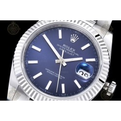 Datejust 41mm 904L SS/Flt/Oys Blue/Stk EWE A3235