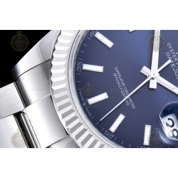 Datejust 41mm 904L SS/Flt/Oys Blue/Stk EWE A3235