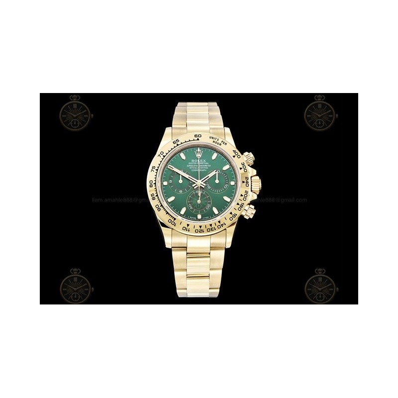 Daytona 116508  904L YG Green/Stk SWF SH4130