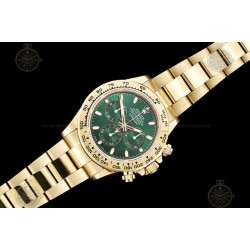 Daytona 116508  904L YG Green/Stk SWF SH4130