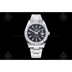 Datejust 41mm 904L SS/Flt/Oys Black/Stk EWE A3235