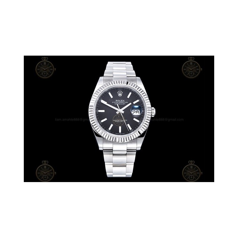 Datejust 41mm 904L SS/Flt/Oys Black/Stk EWE A3235