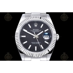 Datejust 41mm 904L SS/Flt/Oys Black/Stk EWE A3235