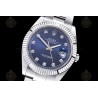 Datejust 41mm 904L SS/Flt/Oys Blue/Dia EWE A3235