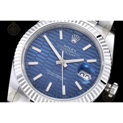 Datejust 41mm 904L SS/Flt/Oys Honeycomb Blue/Stk EWE A3235