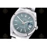 Datejust 41mm 904L SS/Flt/Oys Honeycomb Green/Stk EWE A3235