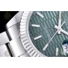 Datejust 41mm 904L SS/Flt/Oys Honeycomb Green/Stk EWE A3235