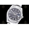 Datejust 41mm 904L SS/Flt/Oys Grey/Dia EWE A3235