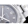 Datejust 41mm 904L SS/Flt/Oys Grey/Dia EWE A3235