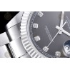 Datejust 41mm 904L SS/Flt/Oys Grey/Dia EWE A3235