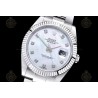 Datejust 41mm 904L SS/Flt/Oys White MOP/Dia EWE A3235