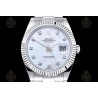 Datejust 41mm 904L SS/Flt/Oys White MOP/Dia EWE A3235