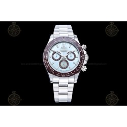 Daytona 116506 Wtd 904L SS/Cer Ice Blue/Stk SWF V2 SH4130