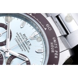 Daytona 116506 Wtd 904L SS/Cer Ice Blue/Stk SWF V2 SH4130