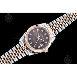 Datejust 41mm RG/SS/Flt/Jub Brown/Dia GDF MY8215