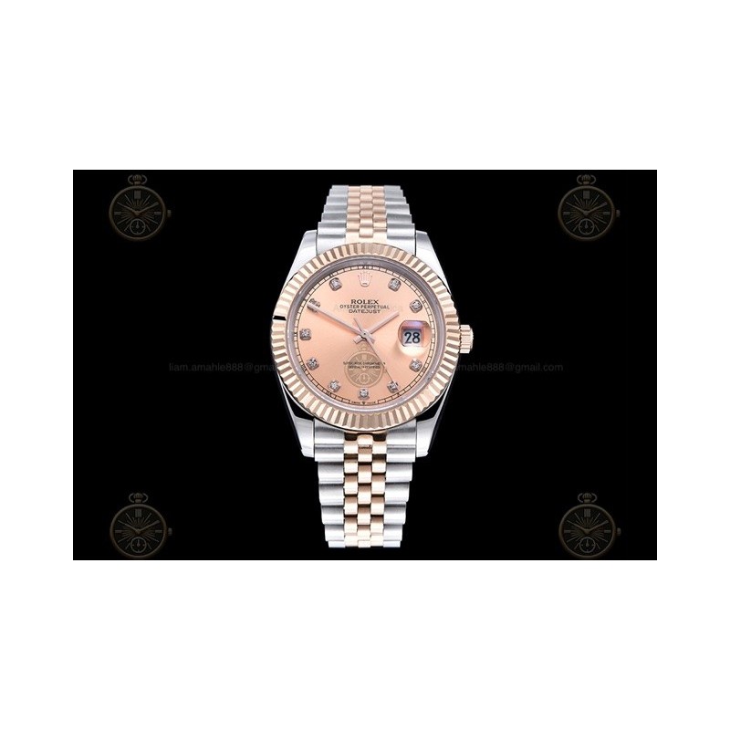 Datejust 41mm RG/SS/Flt/Jub Rose Gold/Dia GDF MY8215