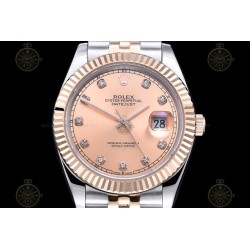 Datejust 41mm RG/SS/Flt/Jub Rose Gold/Dia GDF MY8215