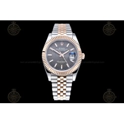 Datejust 41mm RG/SS/Flt/Jub Honeycomb Grey/Stk GDF MY8215