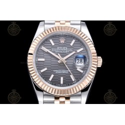 Datejust 41mm RG/SS/Flt/Jub Honeycomb Grey/Stk GDF MY8215