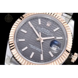 Datejust 41mm RG/SS/Flt/Jub Honeycomb Grey/Stk GDF MY8215