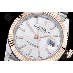 Datejust 41mm RG/SS/Flt/Jub Honeycomb Silver/Stk GDF MY8215