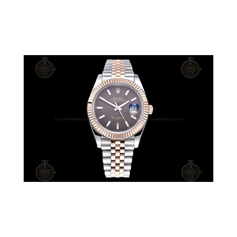 Datejust 41mm RG/SS/Flt/Jub Brown/Stk GDF MY8215