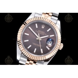 Datejust 41mm RG/SS/Flt/Jub Brown/Stk GDF MY8215