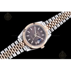 Datejust 41mm RG/SS/Flt/Jub Brown/Stk GDF MY8215