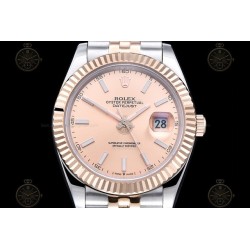 Datejust 41mm RG/SS/Flt/Jub Rose Gold/Stk GDF MY8215