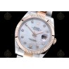 Datejust 41mm 126331 904L RG-SS/Flt/Oys W-MOP/Dia EWE A3235