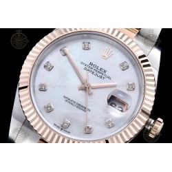 Datejust 41mm 126331 904L RG-SS/Flt/Oys W-MOP/Dia EWE A3235