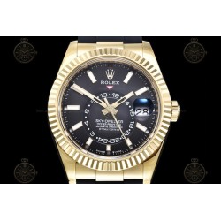 Sky Dweller 904L Wtd YG/RU Black/Stk ZF V2 Asia 2824