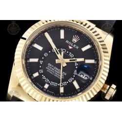 Sky Dweller 904L Wtd YG/RU Black/Stk ZF V2 Asia 2824