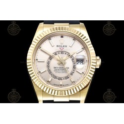 Sky Dweller 904L Wtd YG/RU Gold/Stk ZF V2 Asia 2824