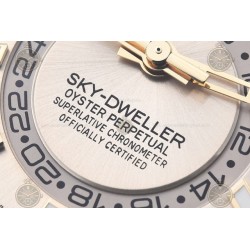 Sky Dweller 904L Wtd YG/RU Gold/Stk ZF V2 Asia 2824