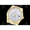 Sky Dweller 904L Wtd YG/RU White/Stk ZF V2 Asia 2824