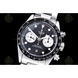 Black Bay Chronograph SS/SS Black/White/Dot TWF A7750