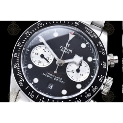 Black Bay Chronograph SS/SS Black/White/Dot TWF A7750