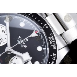 Black Bay Chronograph SS/SS Black/White/Dot TWF A7750