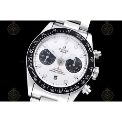 Black Bay Chronograph SS/SS White/Black/Dot TWF A7750