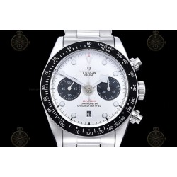 Black Bay Chronograph SS/SS White/Black/Dot TWF A7750