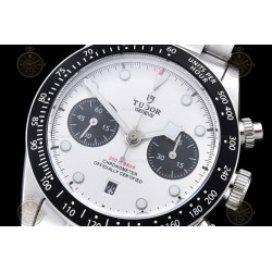 Black Bay Chronograph SS/SS White/Black/Dot TWF A7750