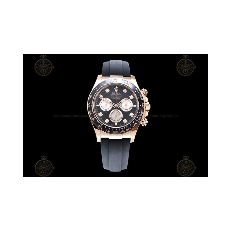 Daytona 126515 904L RG/RU Black/Rose Gold/Dia Clean SH4131